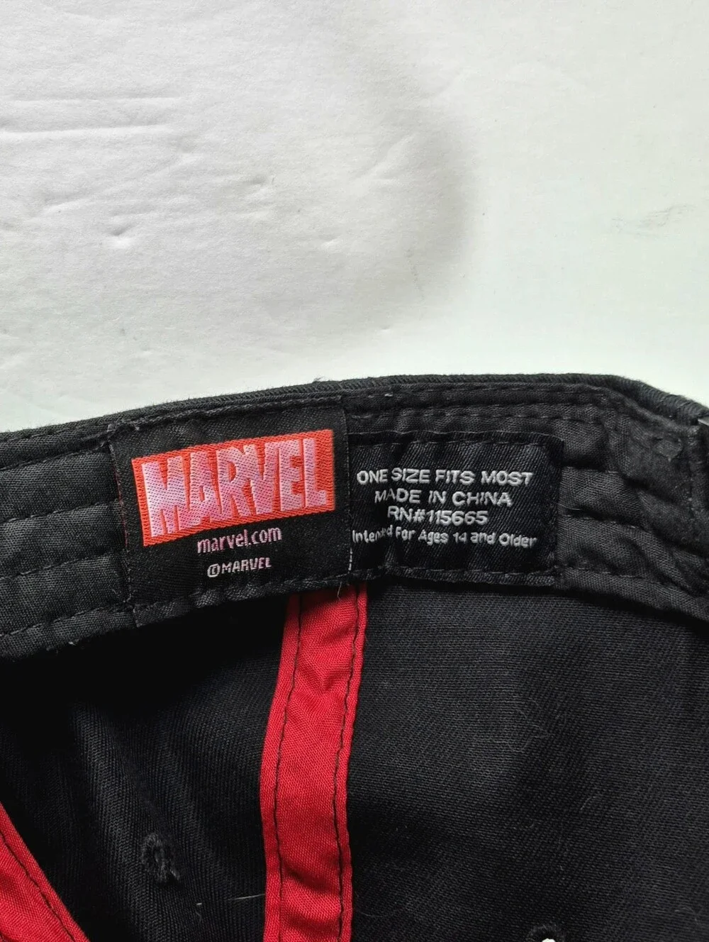 Marvel Comics Vintage Superhero Collage Snapback Hat Flat Brim Black Y2K OSMF